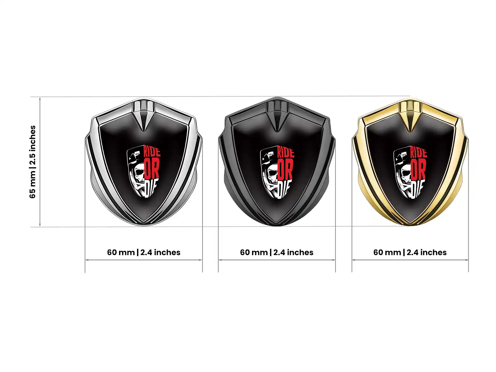 High End Car Logo Badges Force Alloy